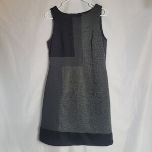 White House Black Market  Tweed/PonteVolor Block Sleeveless Career Dress Size 10